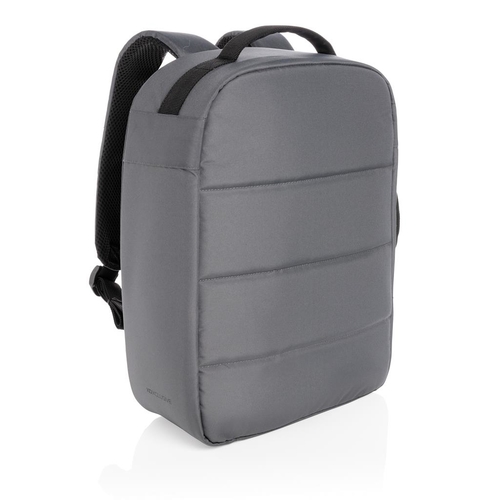 XD Xclusive Impact AWARE™ RPET lopásbiztos 15,6"-es laptop hátizsák, kőszén