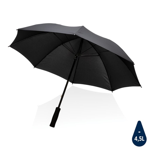 XD Collection 23"-es Impact AWARE™ RPET viharálló esernyő 190T, fekete