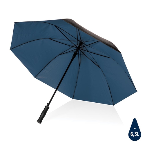 XD Collection 27"-es Impact AWARE™ RPET félautomata két színű esernyő 190T, kék
