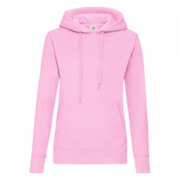 Lady-Fit Hooded Sweat Light Pink