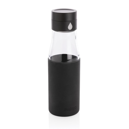 Ukiyo Ukiyo folyadékbevitel-követő üveg palack tokkal, fekete