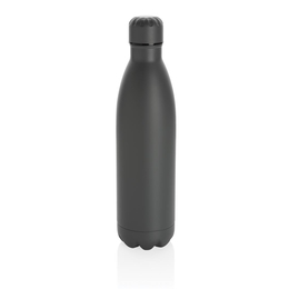 XD Collection Szolid színű vákuum palack rozsdamentes acélból 750ml, szürke